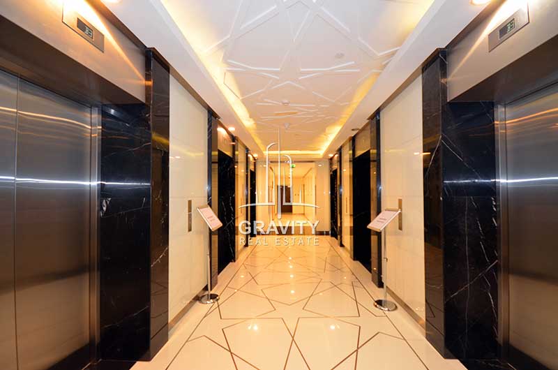 Eleavator-lobby-in-the-gate-tower-al-reem-island-abu-dhabi