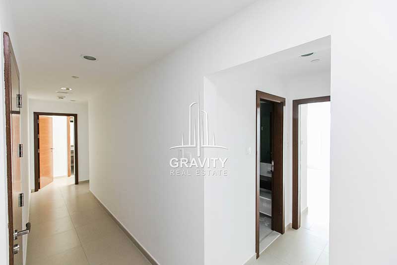 Corridor-connecting-to-toilet-and-2-bedrooms-the-gate-tower-abu-dhabi-for-sale