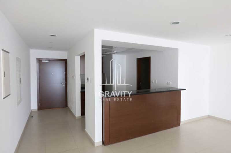 Entrance-lobby-open-shared-kitchen-in-3-bedroom-apartment-for-sale-gate-tower-abu-dhabi