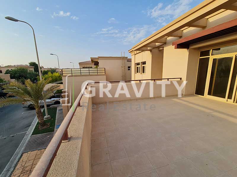 View-from-a-terraced-balcony-in-5-bedroom-Villa-in-Al-Raha-Golf-gardens