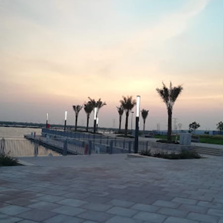 west-yas-waterfront-park-during-promenade-and-boardwalk-during-sunset