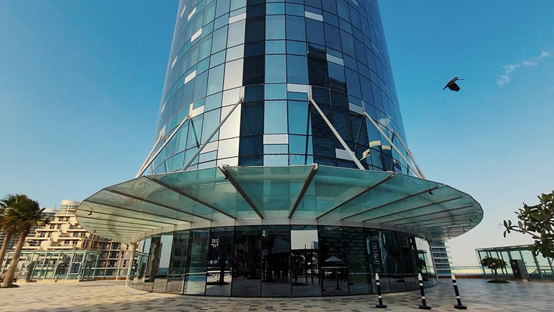 sky-tower-entrance-from-podium-floor-with-bird-flying