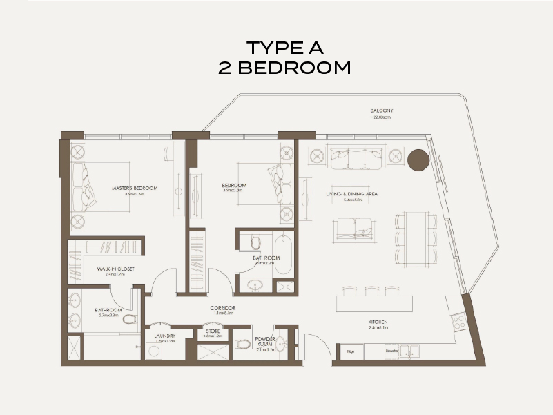 The source-Saadiyat Grove-Type A-2BR