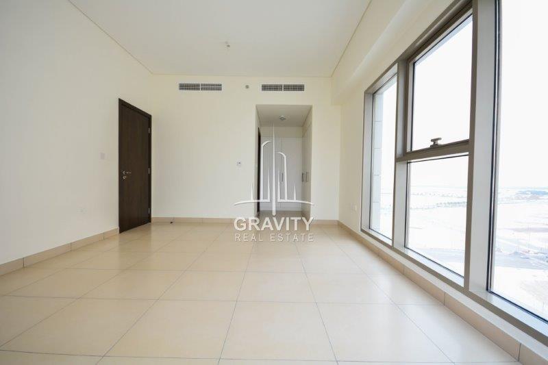 astonishing-view-of-community-throgh-glass-wall-in-a-3-Bedroom-apartment-in-the-wave-abu-dhabi