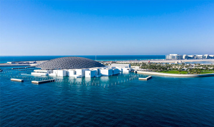 louvre-as-seen-from-waters-in-saadiyat-island-the-happiest-areas-in-abu-dhabi