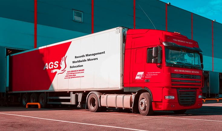 ags-international-movers-abu-dhabi- truck