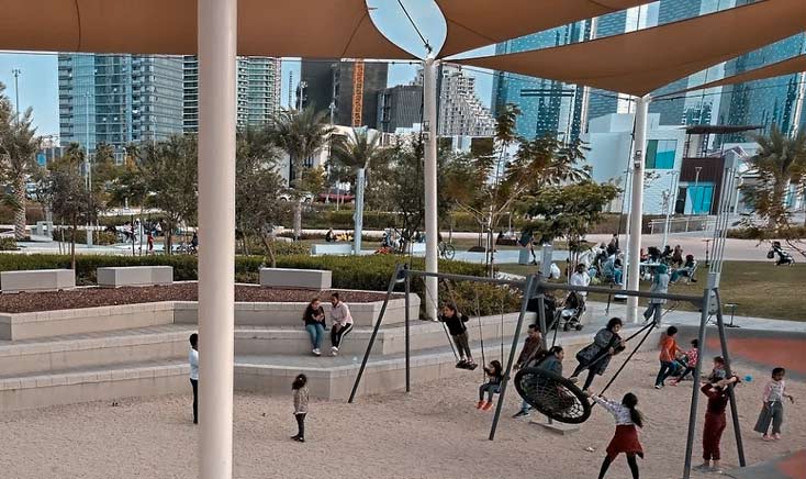 playground-full-of-kids-in-reem-central-park