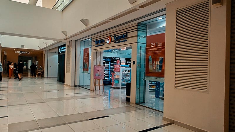 retail store inside the marina square building 8