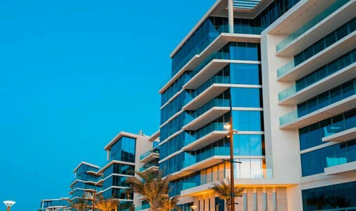 mamsha-al-saadiyat-beach-facing-side-of-apartment-buildings-during-sunset