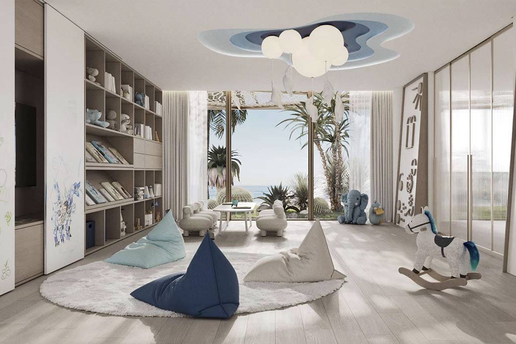 kids' play area inside Nikki Beach Residences Al Marjan