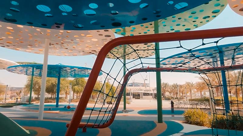 Masdar city central park children's playground