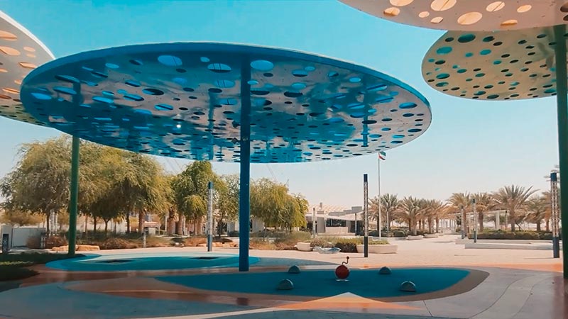 Masdar city park kids play area