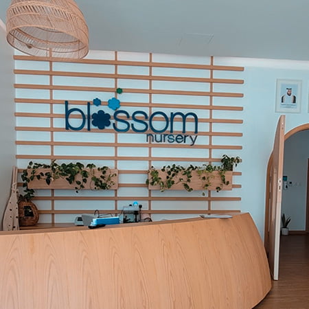 front counter of blossom nursery