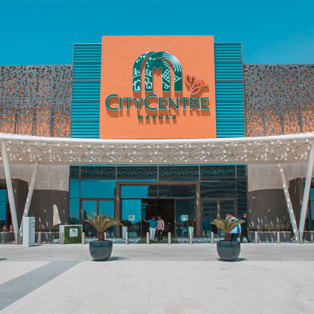 front entrance of Masdar city center