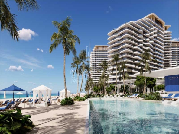 nikki-beach-residence-tower-and-swimming-pool-area