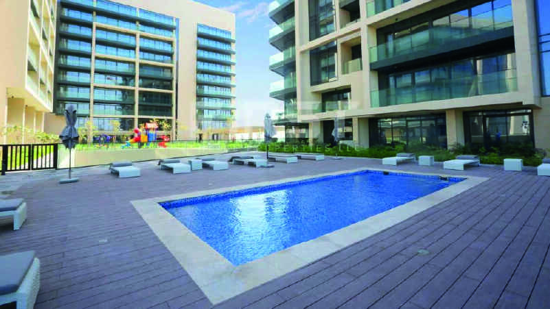 Outdoor pool area in Soho Square residential