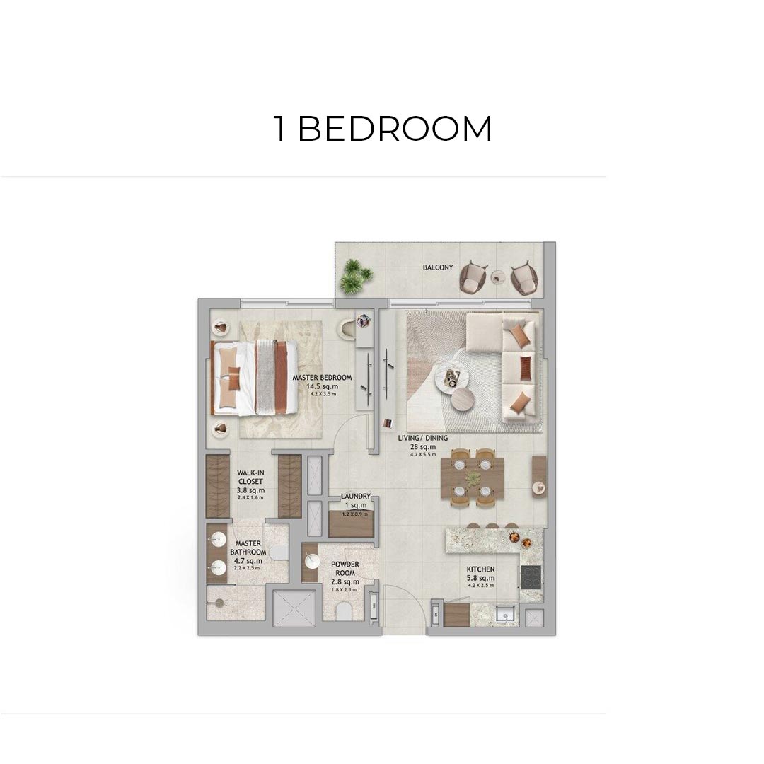 floor plan 1 bedroom verdes by haven