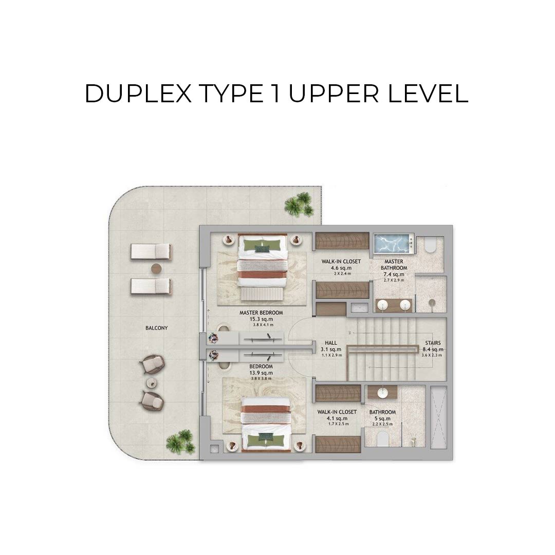 floor plan duplex type 1 upper level verdes by haven