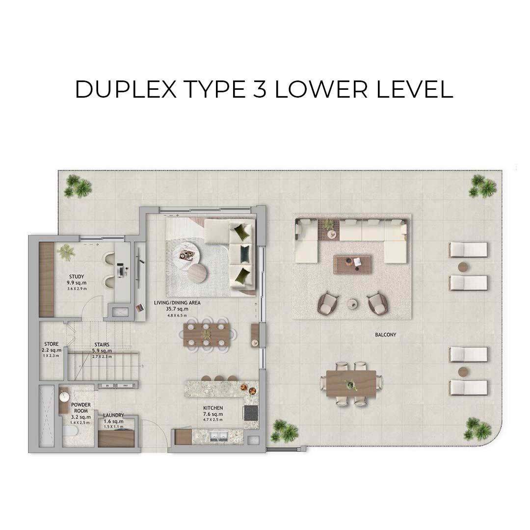 floor plan duplex type 3 lower level verdes by haven